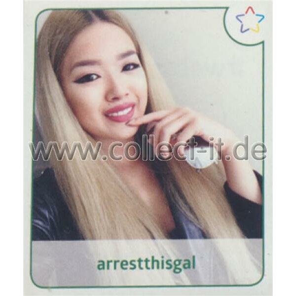 Sticker 189 - Panini - Webstars 2017 - arrestthisgal