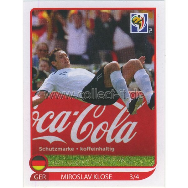 Klose CocaCola Sondersticker: 3 von 4