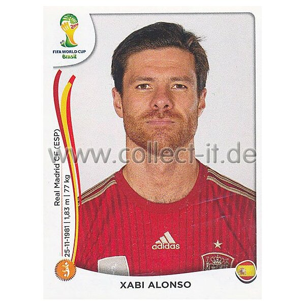 WM 2014 - Sticker 116 - Xabi Alonso