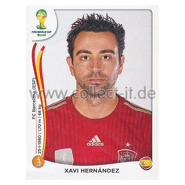 WM 2014 - Sticker 118 - Xavi Hernandez