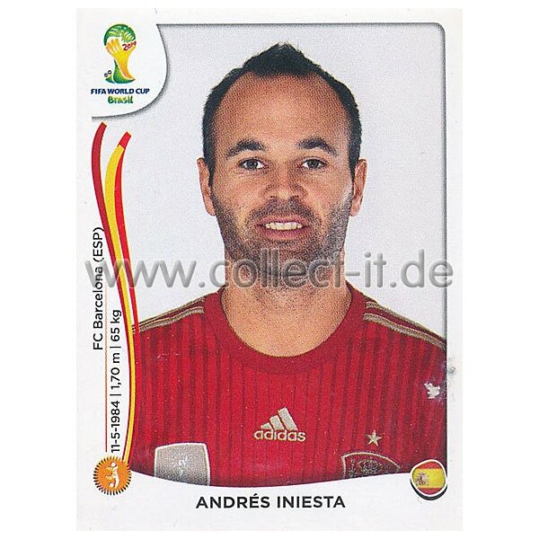 WM 2014 - Sticker 119 - Andres Iniesta