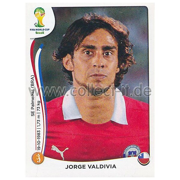 WM 2014 - Sticker 155 - Jorge Valdivia