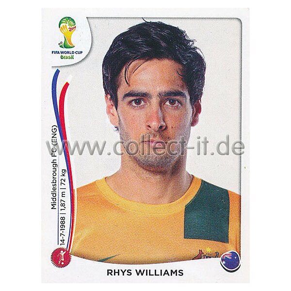 WM 2014 - Sticker 172 - Rhys Williams