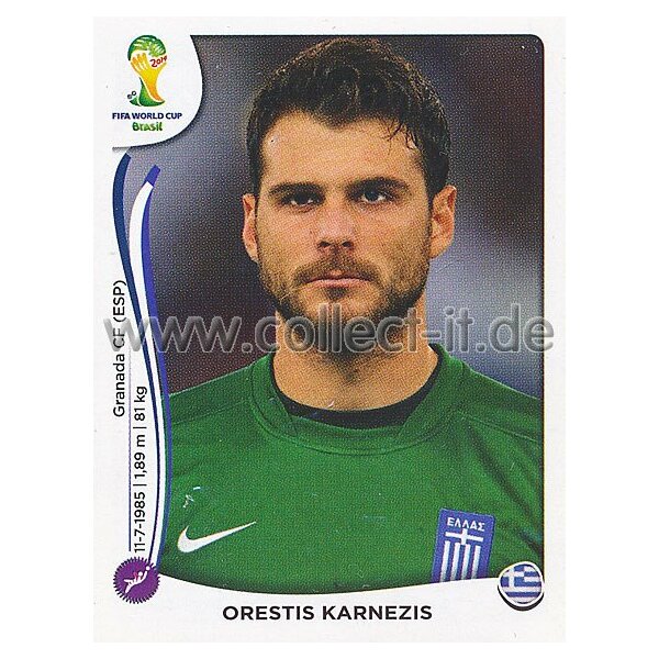 WM 2014 - Sticker 205 - Orestis Karnezis