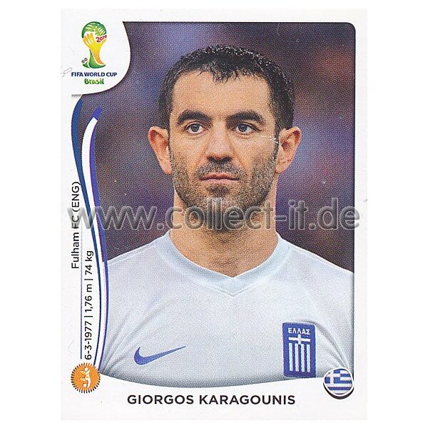 WM 2014 - Sticker 213 - Giorgos Karagounis