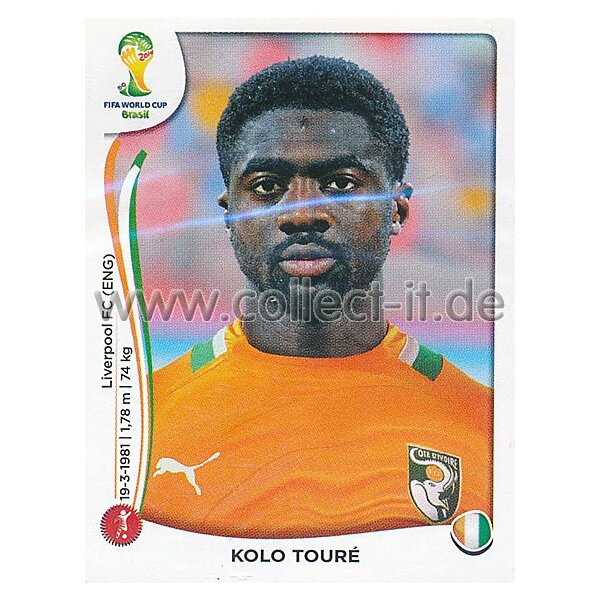 WM 2014 - Sticker 225 - Kolo Toure