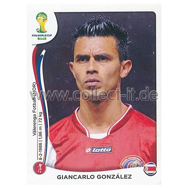 WM 2014 - Sticker 282 - Giancarlo Gonzalez