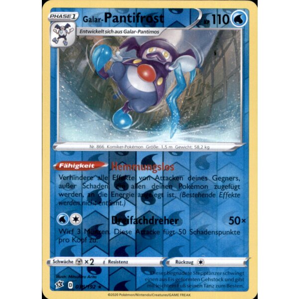 038/192 - Galar-Pantifrost - Reverse Holo