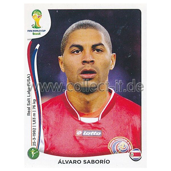 WM 2014 - Sticker 297 - Alvaro Saborio