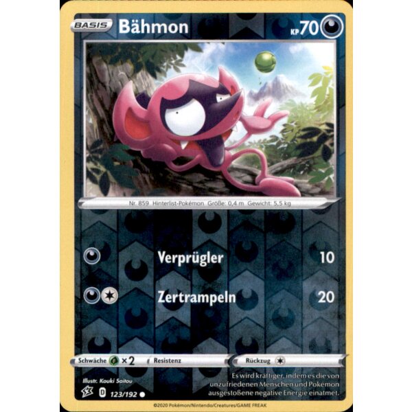 123/192 - Bähmon - Reverse Holo