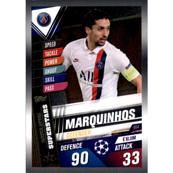 MS4 - Marquinhos  - Match Attax Superstars - 2019/2020