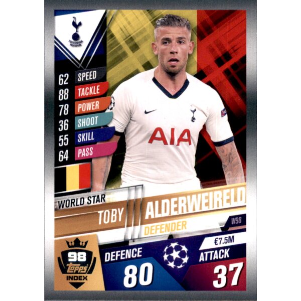 W98 - Toby Alderweireld - World Star - 2019/2020