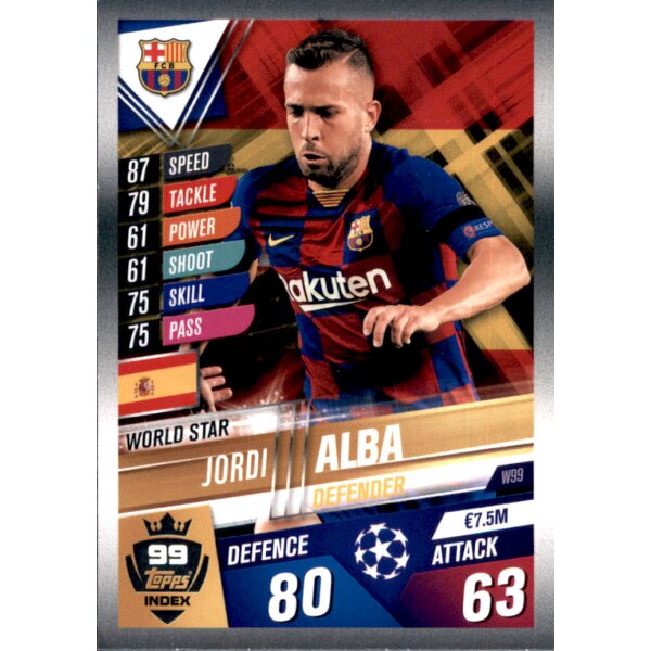 W99 - Jordi Alba - World Star - 2019/2020