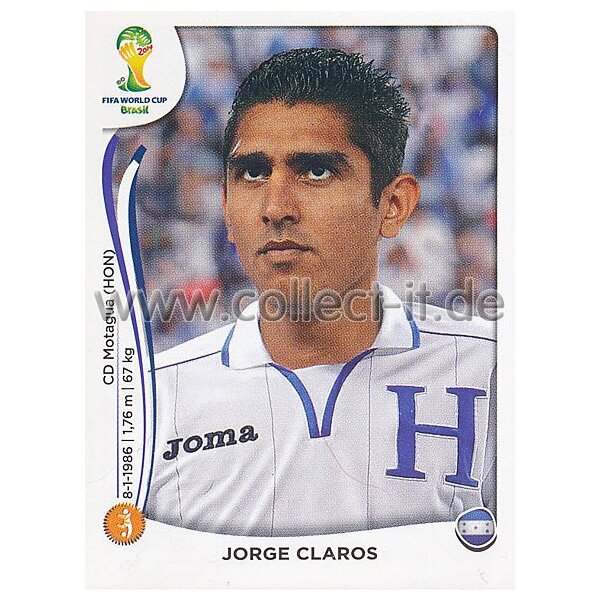 WM 2014 - Sticker 401 - Jorge Claros