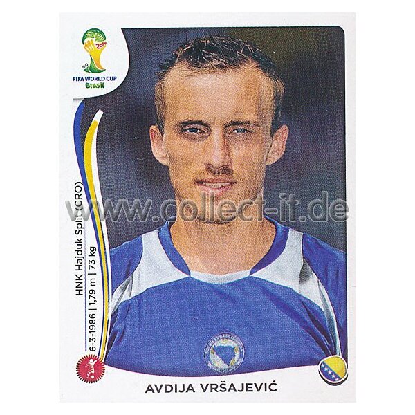 WM 2014 - Sticker 435 - Avdija Vrsajevic