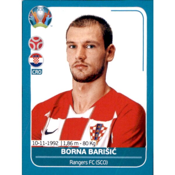 EM 2020 Preview - Sticker CRO14 - Borna Barisic - Kroatien