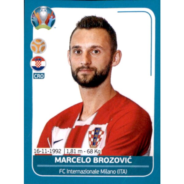 EM 2020 Preview - Sticker CRO18 - Marcelo Brozovic - Kroatien