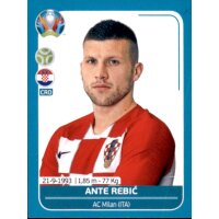 EM 2020 Preview - Sticker CRO25 - Ante Rebic - Kroatien