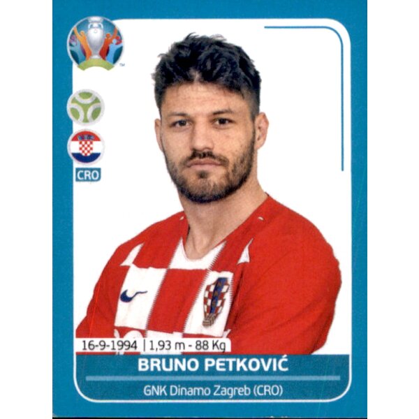 EM 2020 Preview - Sticker CRO26 - Bruno Petkovic - Kroatien