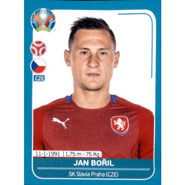 EM 2020 Preview - Sticker CZE13 - Jan Boril - Tschechische Republik