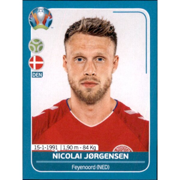 EM 2020 Preview - Sticker DEN26 - Nicolai Jorgensen - Dänemark