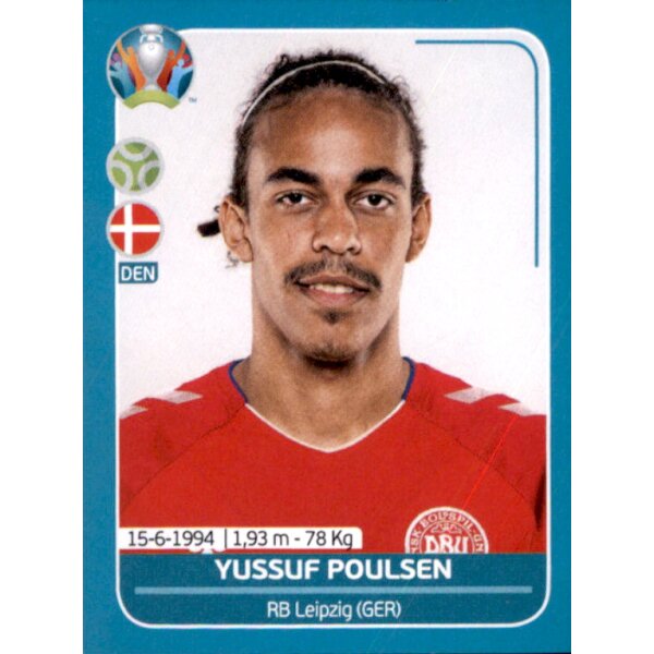 EM 2020 Preview - Sticker DEN27 - Yussuf Poulsen - Dänemark