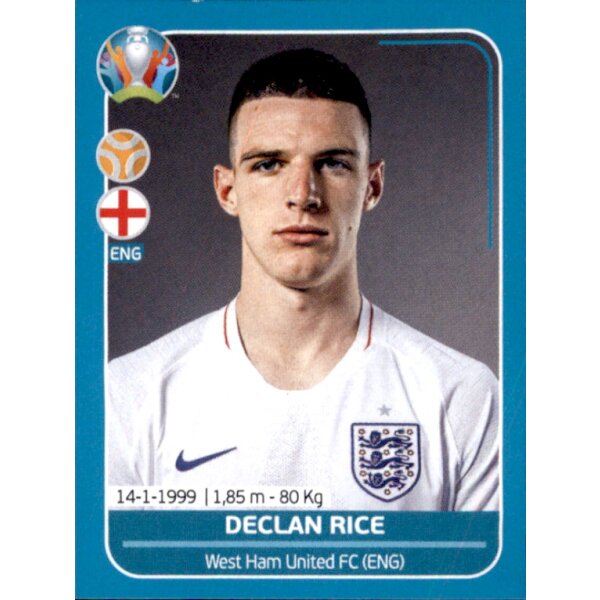 EM 2020 Preview - Sticker ENG20 - Declan Rice - England