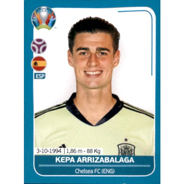 EM 2020 Preview - Sticker ESP7 - Kepa Arrizabalaga - Spanien