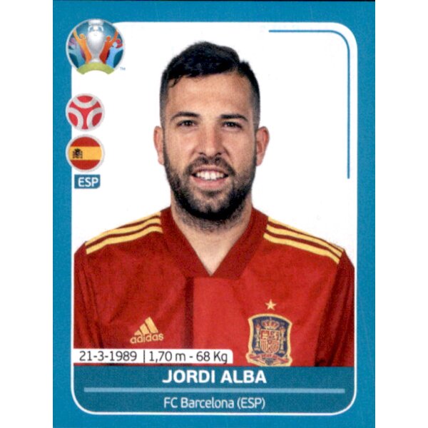 EM 2020 Preview - Sticker ESP15 - Jordi Alba - Spanien