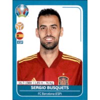 EM 2020 Preview - Sticker ESP17 - Sergio Busquets - Spanien