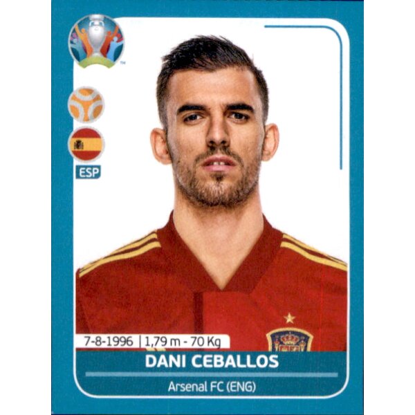 EM 2020 Preview - Sticker ESP22 - Dani Ceballos - Spanien