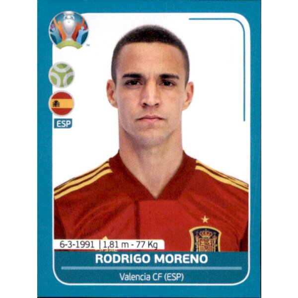 EM 2020 Preview - Sticker ESP25 - Rodrigo Moreno - Spanien