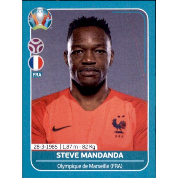 EM 2020 Preview - Sticker FRA7 - Sreve Mandanda - Frankreich