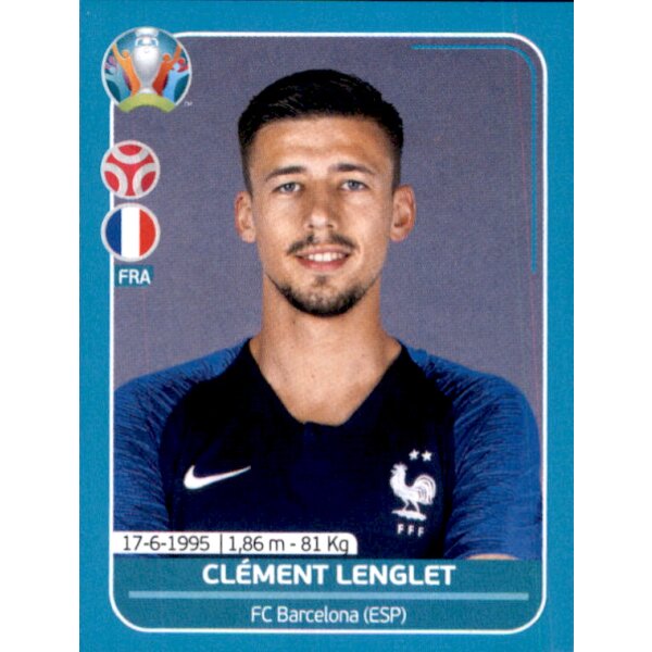 EM 2020 Preview - Sticker FRA11 - Clement Lenglet - Frankreich