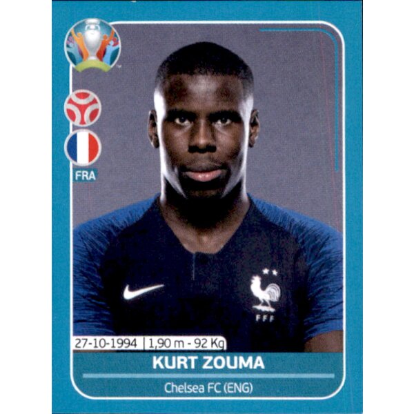 EM 2020 Preview - Sticker FRA12 - Kurt Zouma - Frankreich