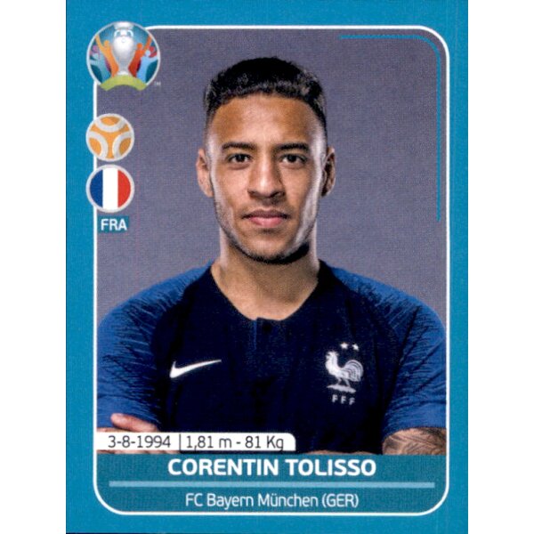 EM 2020 Preview - Sticker FRA17 - Corentin Tolisso - Frankreich