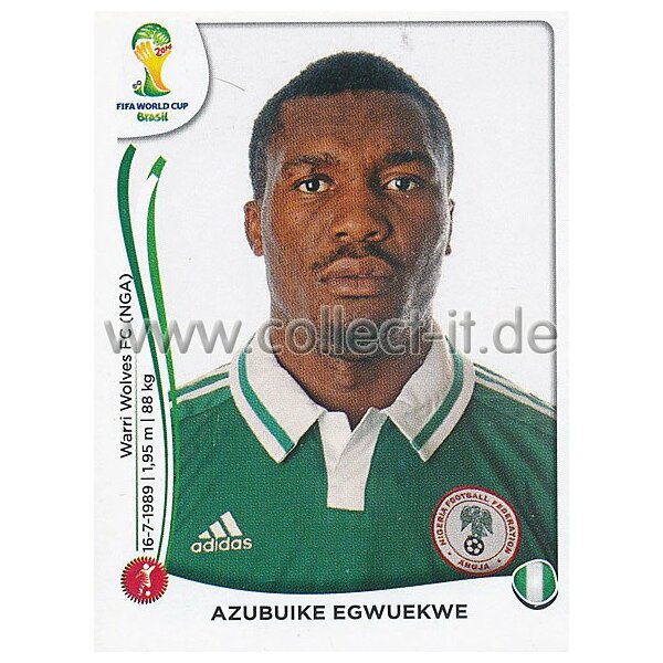 WM 2014 - Sticker 476 - Azubuike Egwuekwe