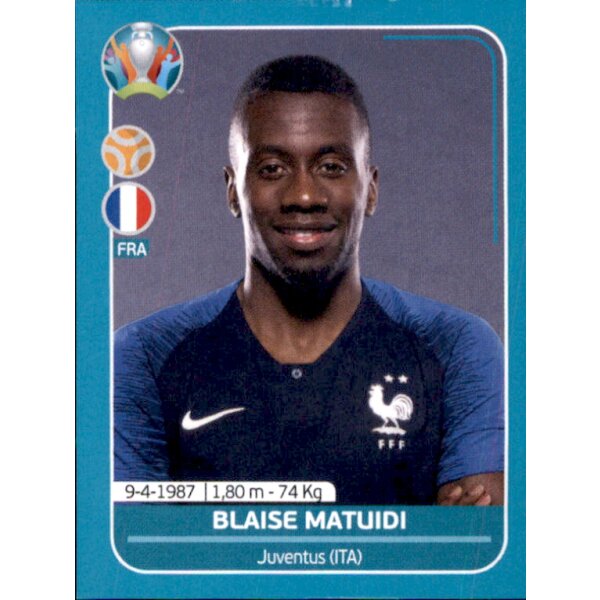 EM 2020 Preview - Sticker FRA19 - Blaise Matuidi - Frankreich