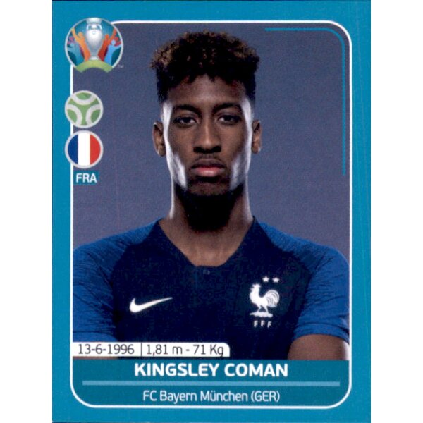 EM 2020 Preview - Sticker FRA26 - Kingsley Coman - Frankreich