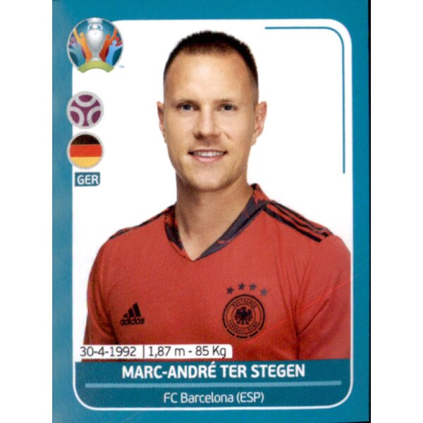 EM 2020 Preview - Sticker GER7 - Marc-Andre ter Stegen - Deutschland