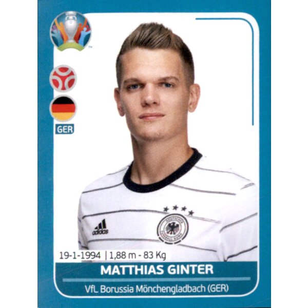 EM 2020 Preview - Sticker GER9 - Matthias Ginter - Deutschland