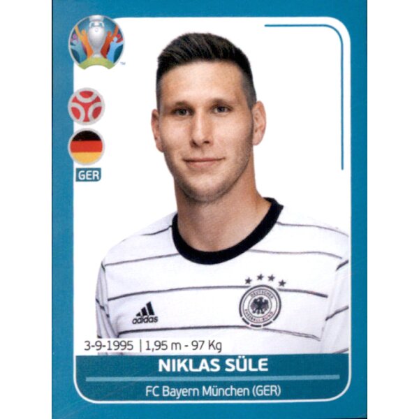 EM 2020 Preview - Sticker GER15 - Niklas Süle - Deutschland