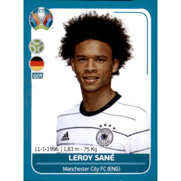 EM 2020 Preview - Sticker GER25 - Leroy Sane - Deutschland