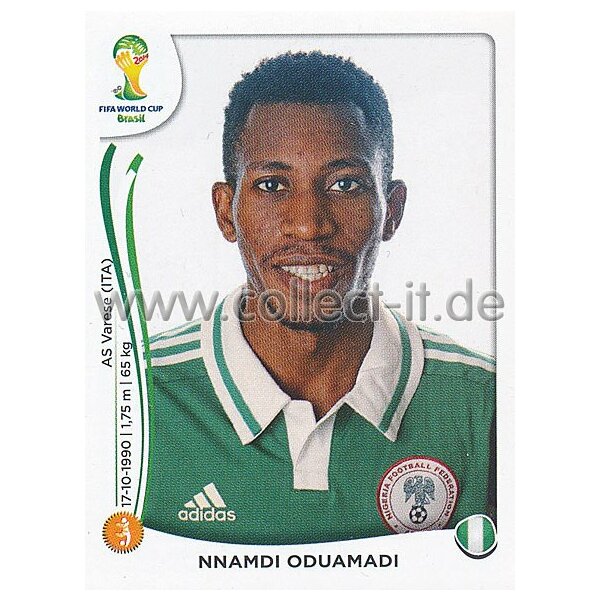 WM 2014 - Sticker 483 - Nnamdi Oduamadi