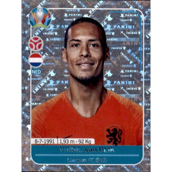 EM 2020 Preview - Sticker NED6 - Virgil van Dijk - Niederlande