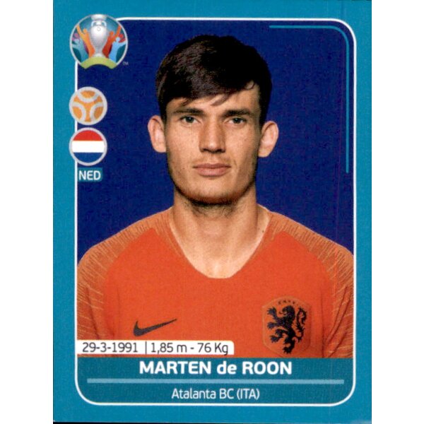 EM 2020 Preview - Sticker NED17 - Marten de Roon - Niederlande