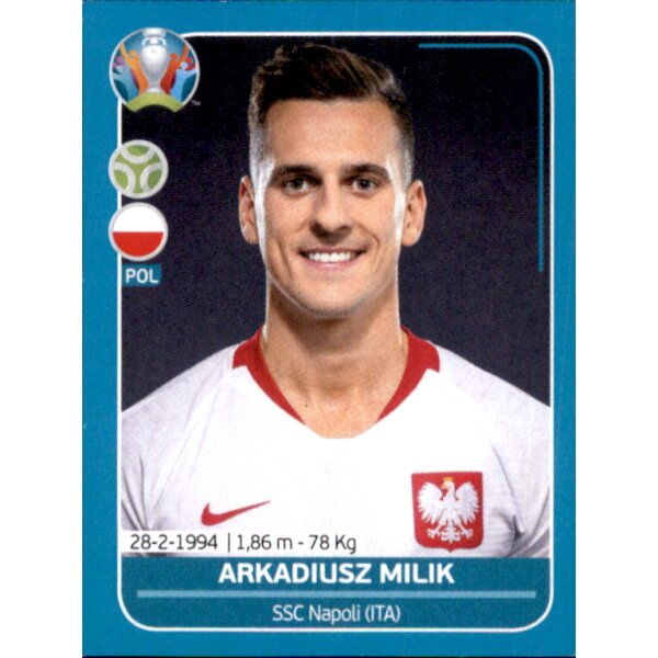 EM 2020 Preview - Sticker POL27 - Arkadiusz Milik - Polen