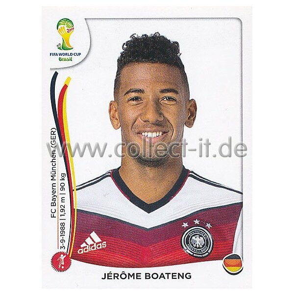 WM 2014 - Sticker 493 - Jerôme Boateng