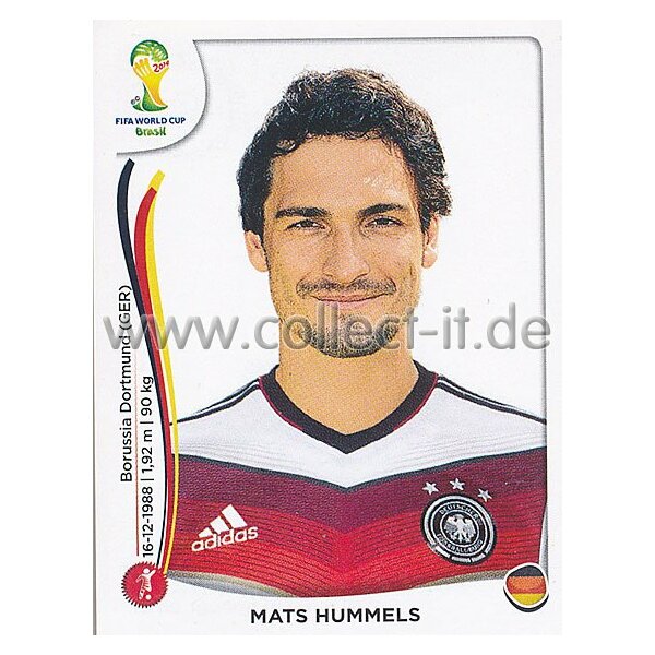 WM 2014 - Sticker 494 - Mats Hummels