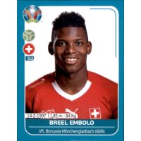 EM 2020 Preview - Sticker SUI25 - Breel Embolo - Schweiz